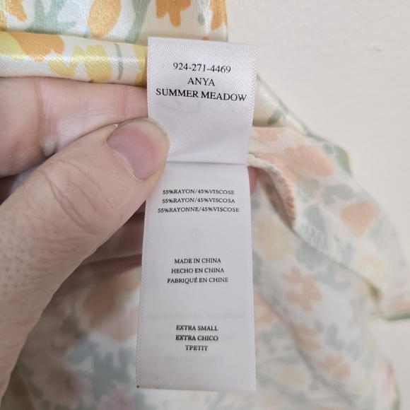 Rails Anya Satin Midi Skirt in Summer Meadow XS - Picture 8 of 9